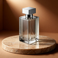 Bouteille de parfum en verre de parfum de luxe vide de 30ml 50ml 100ml avec boîte d'emballage Vente en gros personnalisée