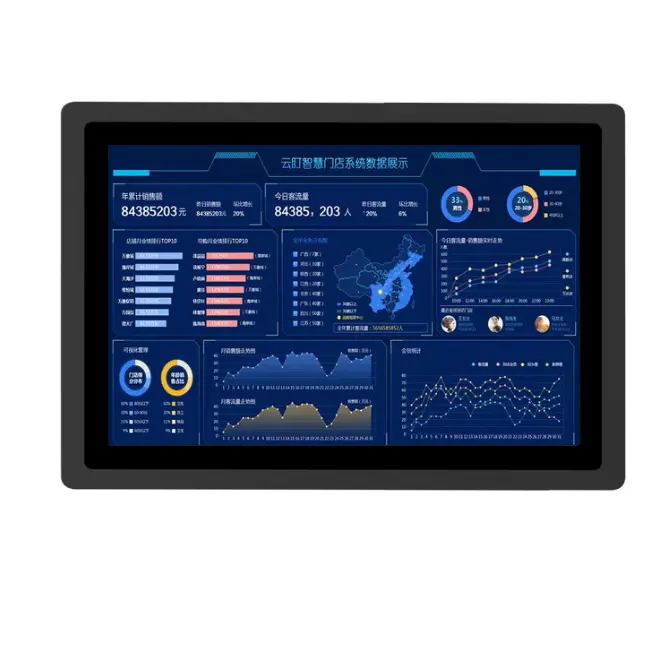 Competitive Price Industrial all in one Computer Intel Pentium J4205 Light Weight for Factory Touch Panel pc