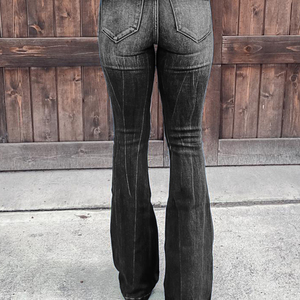 Ladies Jeans Pants Ropa De Mujer <strong>Women</strong> Skinny Ripped Denim Jeans <strong>Bootleg</strong> <strong>Trousers</strong> - Product Image 5