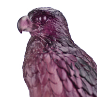 Aigle en améthyste violette sculpté sur mesure, de haute qualité, écologique, avec logo personnalisé, décoration animale naturelle en cristal pour cadeaux