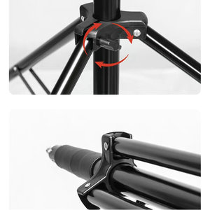 Support d'éclairage portable en alliage d'aluminium de 2,8 mètres pour photographie, diffusion en direct et équipement d'éclairage cinématographique - Product Image 5