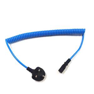 <span class=keywords><strong>Cordon</strong></span> enroulé robuste sur mesure 3x1,5mm², prise britannique BS1363 vers connecteur femelle C13 avec fusible 13A, câble d'alimentation spiralé rétractable - Product Image 5