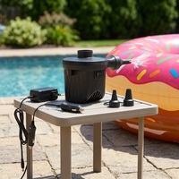 Pompe électrique DC gonflable pour extérieur, pompe montée sur voiture, pour piscine, bouée de natation, matelas pneumatique, en plastique ABS, 110V-240V