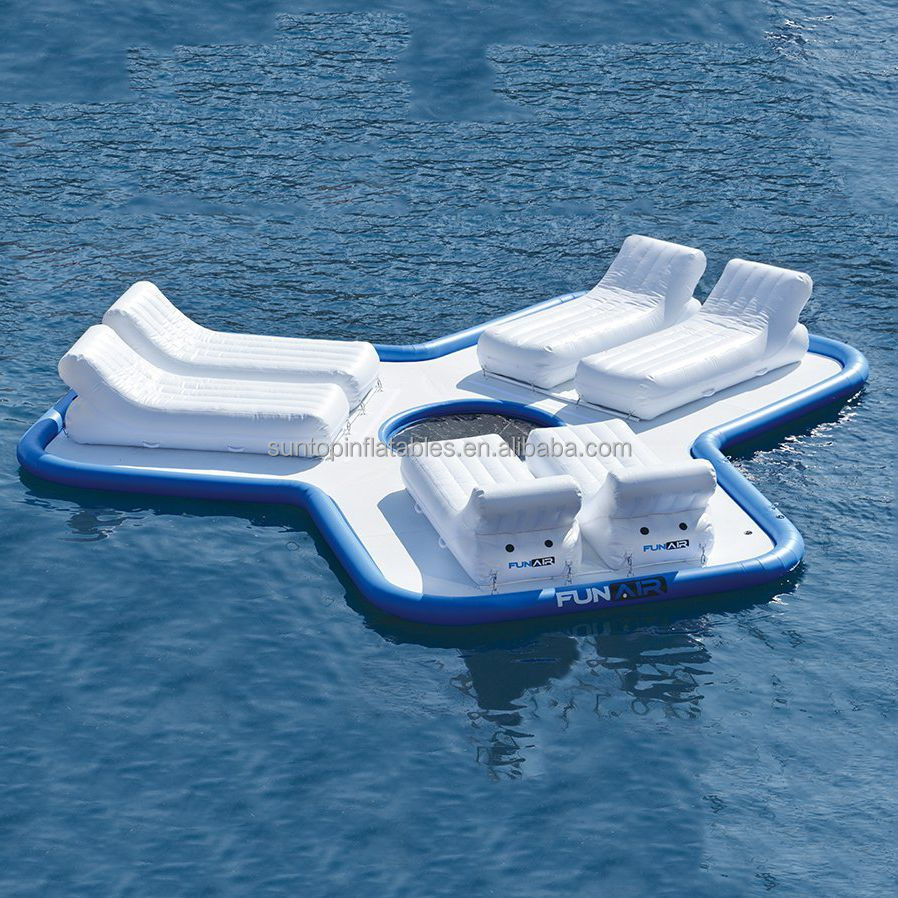 Lazy River Lounges Inflatable Floating Island Pool Floats