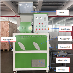 Mini máquina grabadora de alambre de cobre barata, máquina separadora de cables con capacidad de 50-80 kg/h, máquina peladora de cables de chatarra - Product Image 3