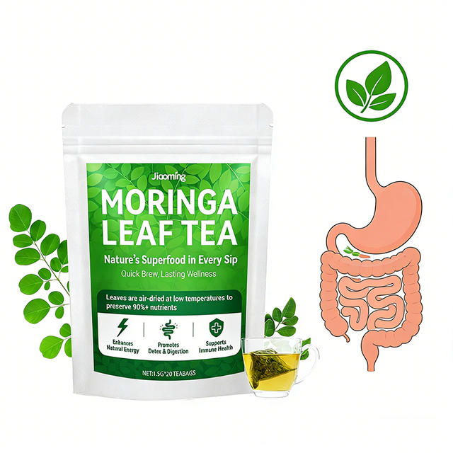 Custom Private Label Moringa Leaf Tea Natural Herbal Ketogenic Detox Tea for Stimulates Appetite and Aids Digestion