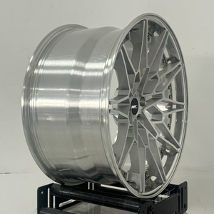 Jantes Roc Custom 2 pièces 826M 5x112 forgées pour voitures de course, lèvres polies, finition argent brossé, 20 pouces, pour <span class=keywords><strong>BMW</strong></span> G80 G81 M3 - Product Image 2
