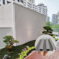 Panneaux muraux décoratifs d'intérieur, revêtement de colonnes, design de comptoir de réception, panneau ondulé en aluminium, alliage métallique d'aluminium