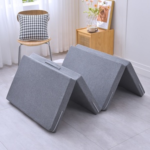 <span class=keywords><strong>JYM</strong></span> Colchón Individual Oficina Almuerzo Descanso Cuatro Plegable Esponja Piso Siesta Mat Tejido Lazy Tatami Estilo - Product Image 3