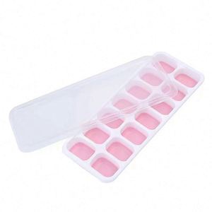 Ice Cube Trays 14-Ice Cube Trays with Spill-Resistant Removable Lid for Cocktail Freezer - Product Image 5