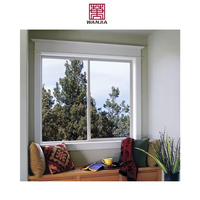Ventana Corredera de PVC de Doble Vidrio para Oficina u Hogar, Marca WANJIA, Resistente al Agua