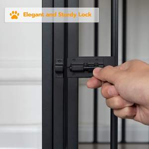 Mesa de Noche de Madera y <span class=keywords><strong>Metal</strong></span>, Mesa Auxiliar, Mesa de Centro con Jaula para Mascotas, Novedad <span class=keywords><strong>2026</strong></span> - Product Image 4