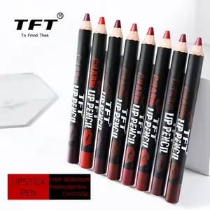 Wholesale 8 colors lip liner pencil private label Velvet matte lipstick pen