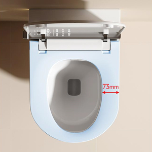 Настенная интеллектуальная сантехника Wc полностью электронная Высококачественная автоматическая керамическая настенная для ванной комнаты, умный туалет - Product Image 2