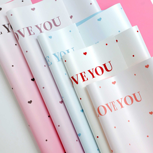 Papel <span class=keywords><strong>de</strong></span> Regalo Floral en Forma <span class=keywords><strong>de</strong></span> Corazón, Estilo Moderno, Materiales para Ramos DIY, Papel para Envolver Flores Frescas y Regalos para Floristas - Product Image 5