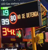 Afficheur LED numérique extérieur à économie d'énergie P16 pour signalisation, écran d'affichage 128x256mm bicolore 2R1G IP65, garantie 1 an