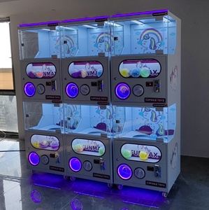 Máy bán hàng tự động gacha gachapon giá rẻ hoạt động bằng tiền xu, hai tầng, đựng đồ chơi viên nang, kẹo, quà tặng điện tử - Product Image 3