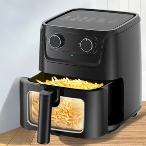 Electrodomésticos de cocina de marca china: freidora de aire eléctrica de diseño clásico y simple mecánica <span class=keywords><strong>Visual</strong></span> de gran capacidad de 10 litros - Product Image 6