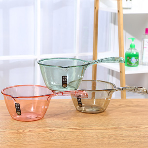 Transparent Colored Water Ladle <b>Crystal</b> Clear Plastic <b>Bath</b> Spoon For Kids And Household Use - Product Image 2