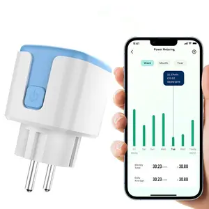 Smart Plug WiFi-Buchse mit Energie überwachung, funktioniert mit Amazon Alexa und Google Home Wireless Socket Remote Control Timer Plug