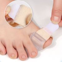 Séparateur d'orteils en gel de silicone souple, confortable et réglable, orthèse correctrice pour hallux valgus et orteils superposés, pour hommes et femmes