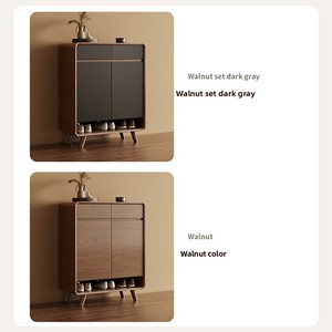 Meuble à chaussures en bois massif avec étagères réglables <span class=keywords><strong>pour</strong></span> entrée et salon, nouveau style chinois, grande capacité, armoire de <span class=keywords><strong>hall</strong></span> - Product Image 5