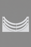 Carte PCB LED CEM-1 personnalisable à rétroéclairage, ensemble de bandes incurvées à 3 arcs, finition de surface OSP pour éclairage, carte PCB OEM