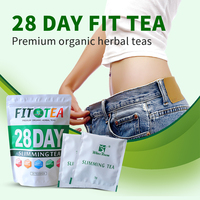 Thé Détox Minceur Ventre Plat Chinaherbs à Expédition Rapide - Thé Vert Herbal Naturel Détoxifiant au Moringa pour le Côlon, Marque Privée