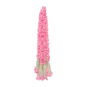 Guirnalda de Flores Rosadas Artificiales con Borlas Blancas, Decoración Colgante para Bodas, Festivales, Templos y Hogar - Product Image 1