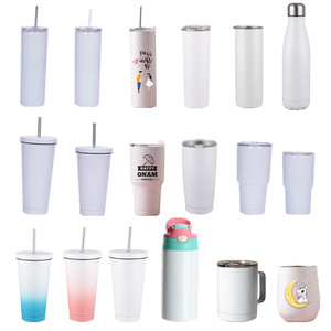 Sublimation Blank Stainless Steel Tumblers 20 oz Straight <b>Small</b> Big Multi Sizes Shapes Vacuum Insulated Cups Bulk Wholesale - Product Image 4