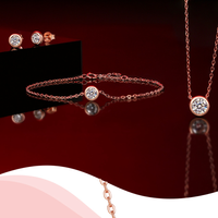 Vente en gros grade D 0.5ct moissanite Bracelet en argent sterling 925 simple moissanite Bracelet femmes