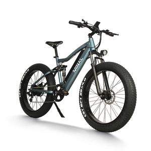 Bicicleta Eléctrica de Montaña de 48V 10.4AH con Suspensión Completa, Cuadro de Aleación de Aluminio, Frenos de Disco Dobles, Neumáticos Gruesos de 26*4 Pulgadas - Product Image 4