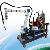Nouveau modèle de bras robotique collaboratif de soudage à 6 axes, moteur PLC, alliage/acier inoxydable, chariot de soudage intelligent multifonctionnel