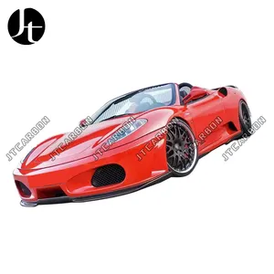 Beautiful carbon fiber F430 HM style body kit for Ferrari F430 front spoiler front lip rear spoiler side skirts and wing spoiler