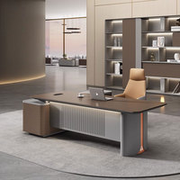 Bureau de direction extensible en forme de L Liyu Wholesale, mobilier de bureau personnalisé, table de direction en bois MFC