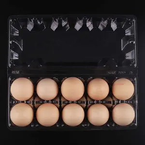 10 Holes Eggs For Smaller Eggs Packs Tray PET/PVC/PP For Farm Manufacturer For Department Store For 45-55 Grams