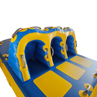Bateau gonflable de parc aquatique remorquable pour Band Wagon River, durable, léger, usage commercial