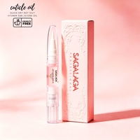 SAGALAGA Stylo Huile à Cuticules Mini 1,5 ml Haute Efficacité Hydratant Adoucissant Traitement des Ongles Pinceau Stylo pour Nail Art DIY Logo Personnalisé