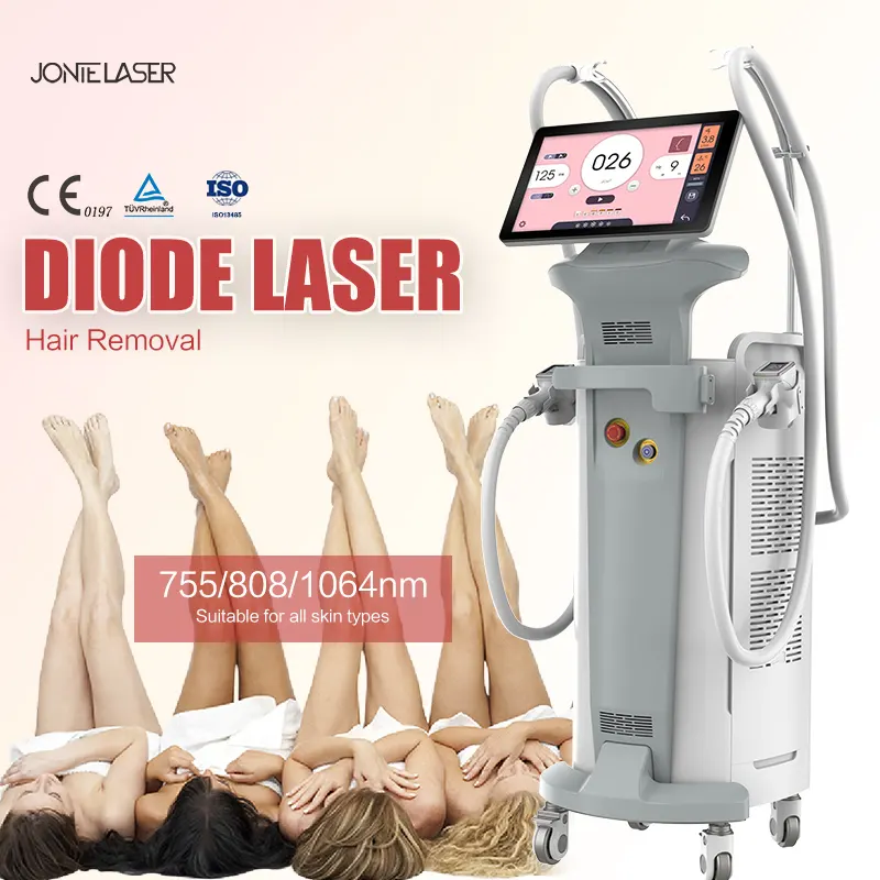 2 In 13 Wavelength 755/808/1064nm Hair Removal 1200w Strong Power Ice Diode Hair Removal Machine