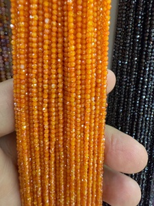 Compre Cuentas Sueltas de Piedra Facetada Redonda HLC de 2 mm y 3 mm, Cuentas Sueltas de Cristal Súper Brillantes, Borlas de Circonio para Hacer Pulseras - Product Image 4