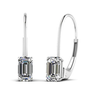 Semplici orecchini a bottone in cristallo color argento per donna, accessori moda da indossare tutti i giorni - Product Image 1