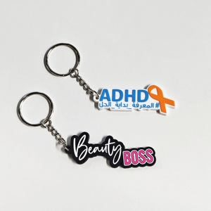 Design Custom 2D Soft PVC & 3D Silicone Keychain Personalized Rubber Keyring with Business Logo - Product Image 1