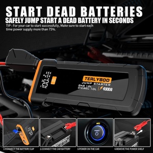 Démarreur de <span class=keywords><strong>batterie</strong></span> professionnel 4000A 12V <span class=keywords><strong>pour</strong></span> voiture, <span class=keywords><strong>booster</strong></span> de <span class=keywords><strong>batterie</strong></span> portable 16000mAh <span class=keywords><strong>pour</strong></span> <span class=keywords><strong>camping</strong></span>-<span class=keywords><strong>car</strong></span> à grande cylindrée - Product Image 6