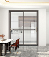 Puerta Corredera de Aluminio con Diseño Moderno, Certificación CE, Vidrio Low-E, Acabado Impermeable para Uso Exterior, Dormitorio, Hotel