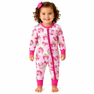 Baby Bambus Reißverschluss-Pyjama Strampler Säuglings-Einteiler mit Füßen Bedruckte Kleinkind-Bodys nach Maß - Product Image 5