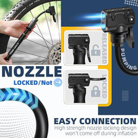 FAST Mini Portable Bike Hand Pump Aluminum & Steel 120PSI Schrader Valve Lightweight Durable Bicycle Tire Pump