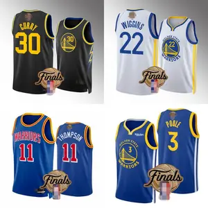 Stephen Curry Poole Draymond Vert klay thompson andrew wiggins royal classique Jersey