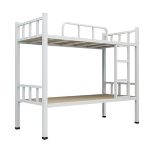 Lit superposé moderne en métal pour adultes, lits supérieurs et inférieurs en acier épais et durable, design gain de place, assemblé, pour chambre à coucher et appartement - Product Image 6