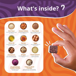 Complément apaisant pour animaux de compagnie OEM pour la relaxation quotidienne et l'entretien, complément nutritionnel à la racine de valériane, friandises calmantes - Product Image 3