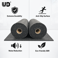 Tapis de sol en caoutchouc antidérapant Udine pour salle de sport, résistant à l'usure, en EPDM, absorption des chocs, pour centre de fitness commercial, vente en gros sur mesure